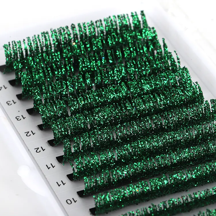 Extension des cils Green Glitter