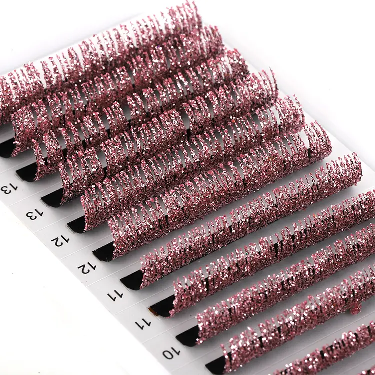 Cils brillants rose brillant