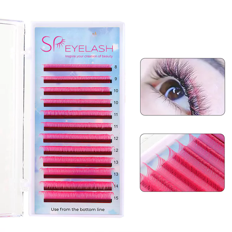 Cils roses